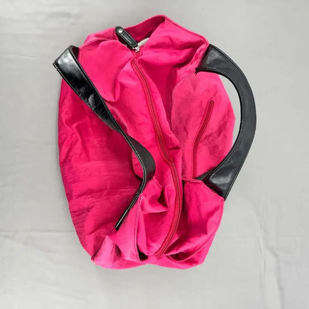 Hobo International Magenta Pink Nylon Extra Large Shoulder Bag